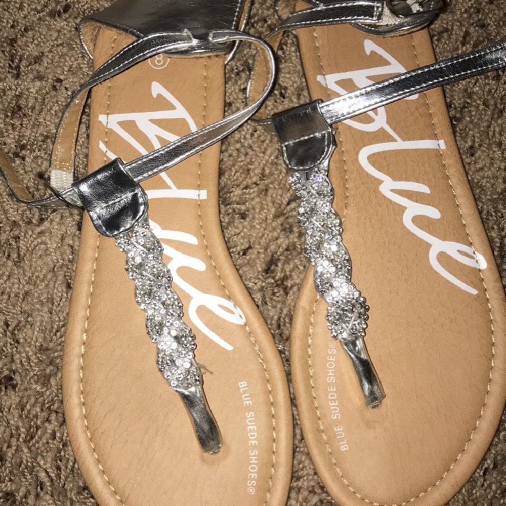 silver sandals